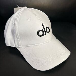 NEW ALO YOGA WHITE ADJUSTABLE UNISEX HAT BASEBALL CAP